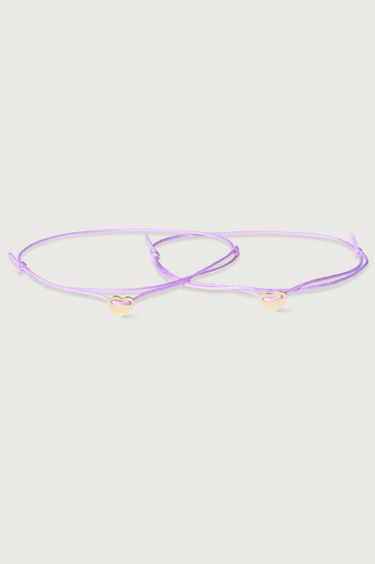 MUTTERTAGSBOX I MYLOVE 2ER SET STOFFARMBAND mit eingefasstem Herz