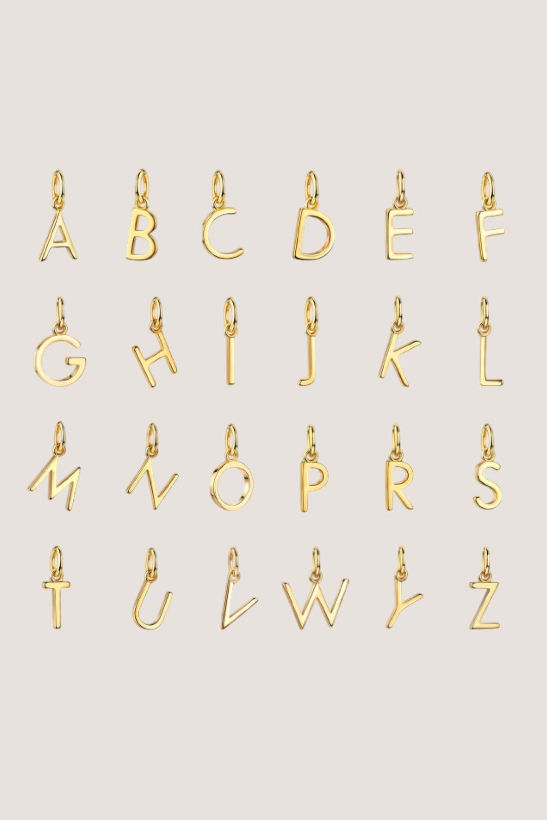WRITE YOUR STORY I INITIAL ANHÄNGER I VERGOLDET - 14K GOLD