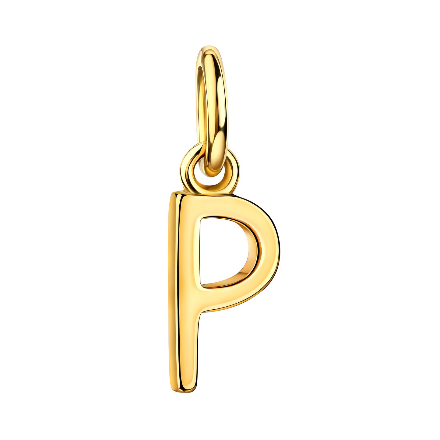 WRITE YOUR STORY I INITIAL KETTE 8K GOLD Kurz, filigran mit einem Initial in 10 mm