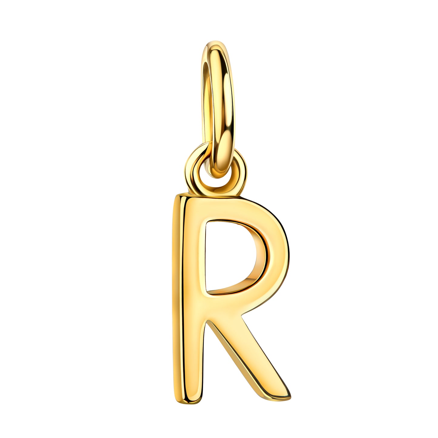 WRITE YOUR STORY I INITIAL KETTE 8K GOLD Kurz, filigran mit einem Initial in 10 mm