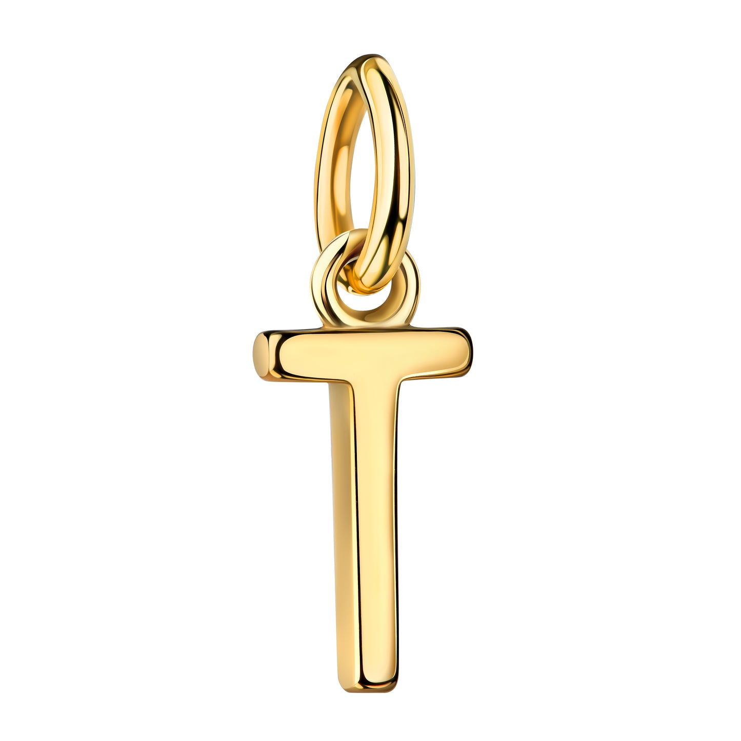 WRITE YOUR STORY I INITIAL KETTE 8K GOLD Kurz, filigran mit einem Initial in 10 mm