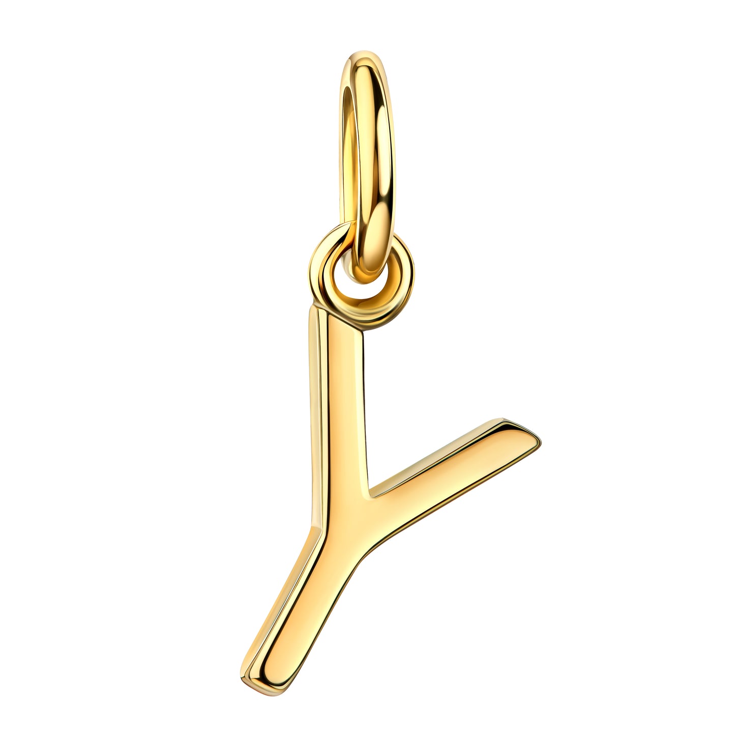 WRITE YOUR STORY I INITIAL KETTE 8K GOLD Kurz, filigran mit einem Initial in 10 mm