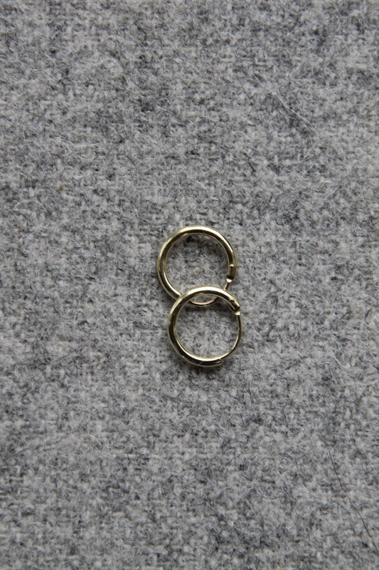 BASIC HOOP I OHRRING 8K GOLD klein, 11 mm