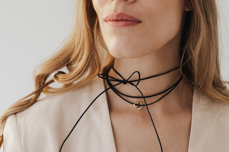 Leather Collection - Verstellbares Halsband aus Leder