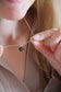 GROWTH I KETTE 8K GOLD Kurz, filigran mit zwei kleinen Plättchen in 10 mm
