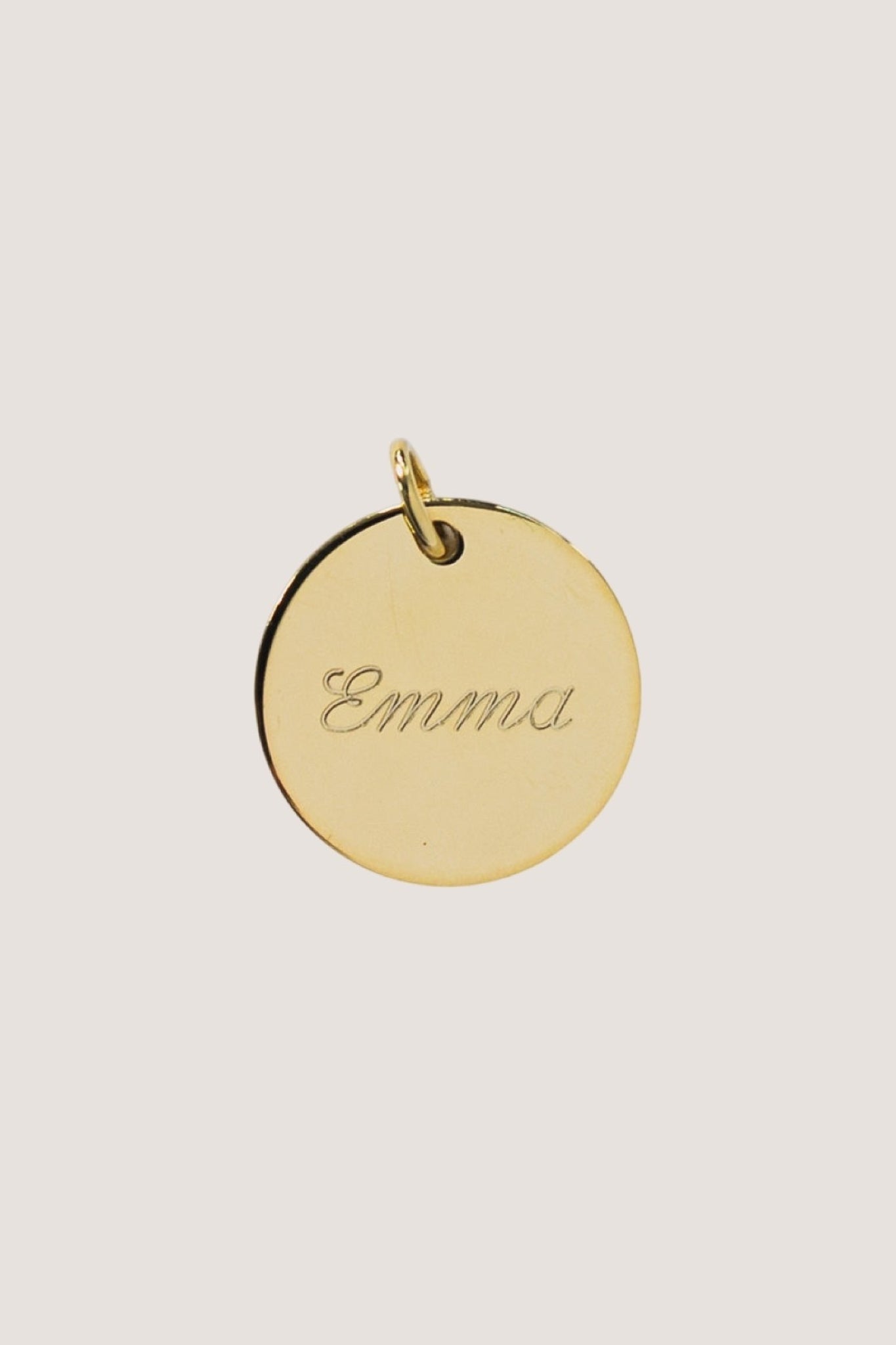 EINZELNES PLÄTTCHEN I 8K GOLD I 16 mm