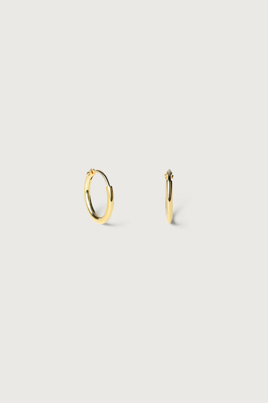 BASIC HOOP I CREOLE 11 mm | 8K Gold