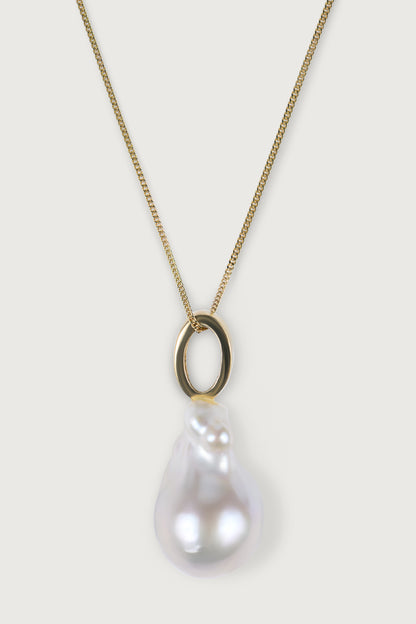 PEARL I KETTE  Lang, filigran mit Süßwasser Barockperle