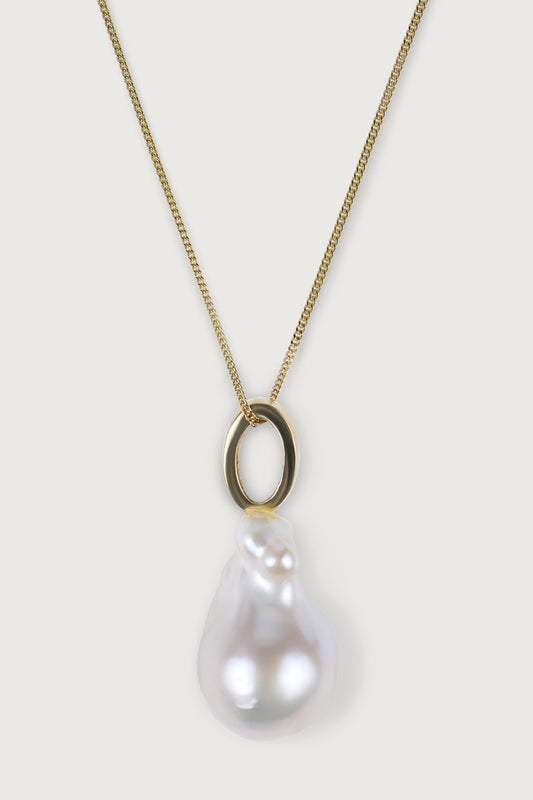 PEARL I KETTE  Lang, filigran mit Süßwasser Barockperle