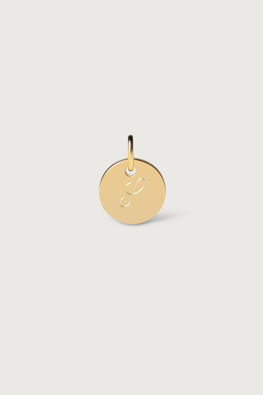 EINZELNES PLÄTTCHEN I 8K GOLD I 10 mm