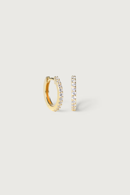 ZIRCONIA HUGGIES I Creole mit 10 Zirkonia