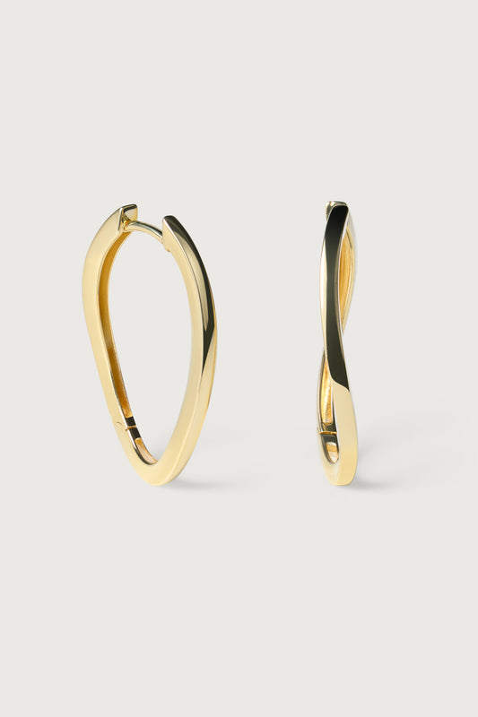 THIN TWISTED HOOP I CREOLE gedreht