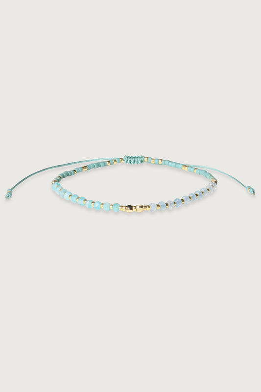 NEW ENERGY I Türkis-Grünes Edelstein Armband