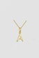 WRITE YOUR STORY I INITIAL KETTE 8K GOLD Kurz, filigran mit einem Initial in 10 mm