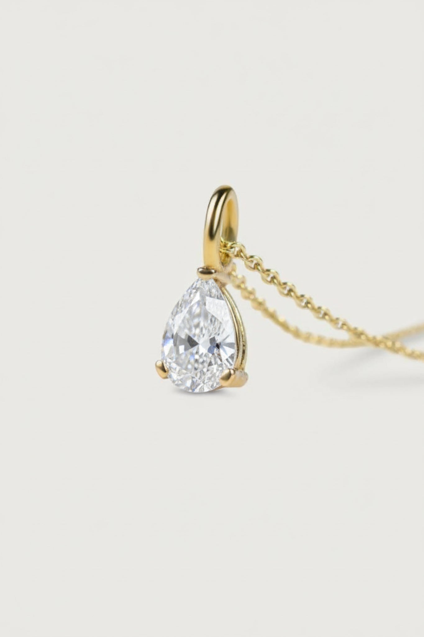 BIRTHSTONE I KETTE 8K GOLD Mittellang, sehr fein mit Geburtsstein als Anhänger