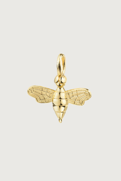 TOGETHER Biene Anhänger I VERGOLDET - 8K GOLD