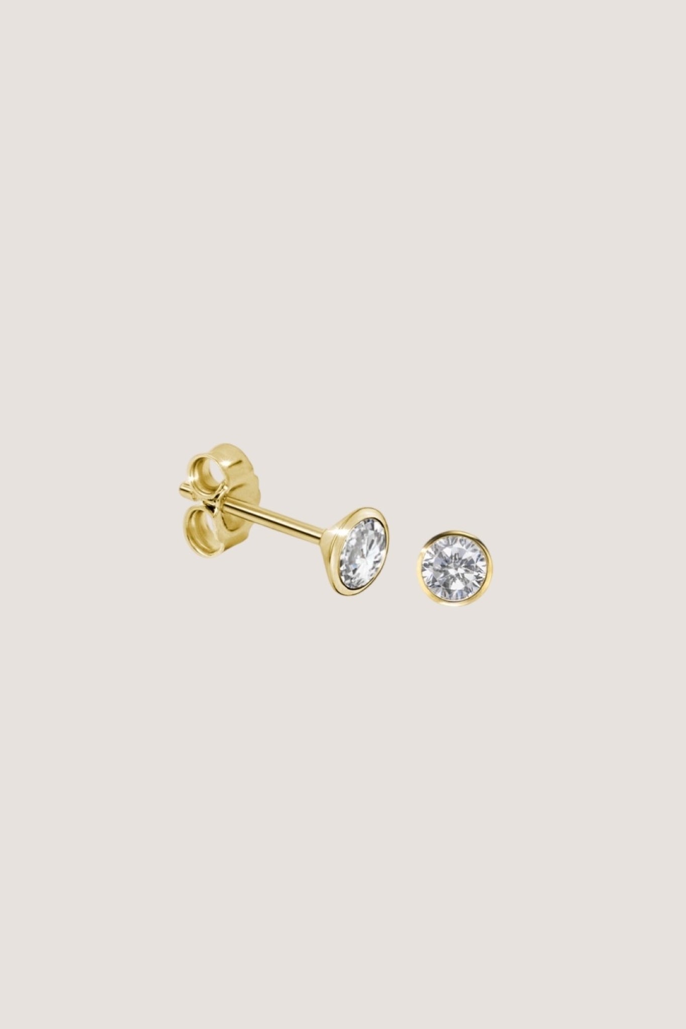 DIAMOND STUDS I OHRSTECKER 14K GOLD