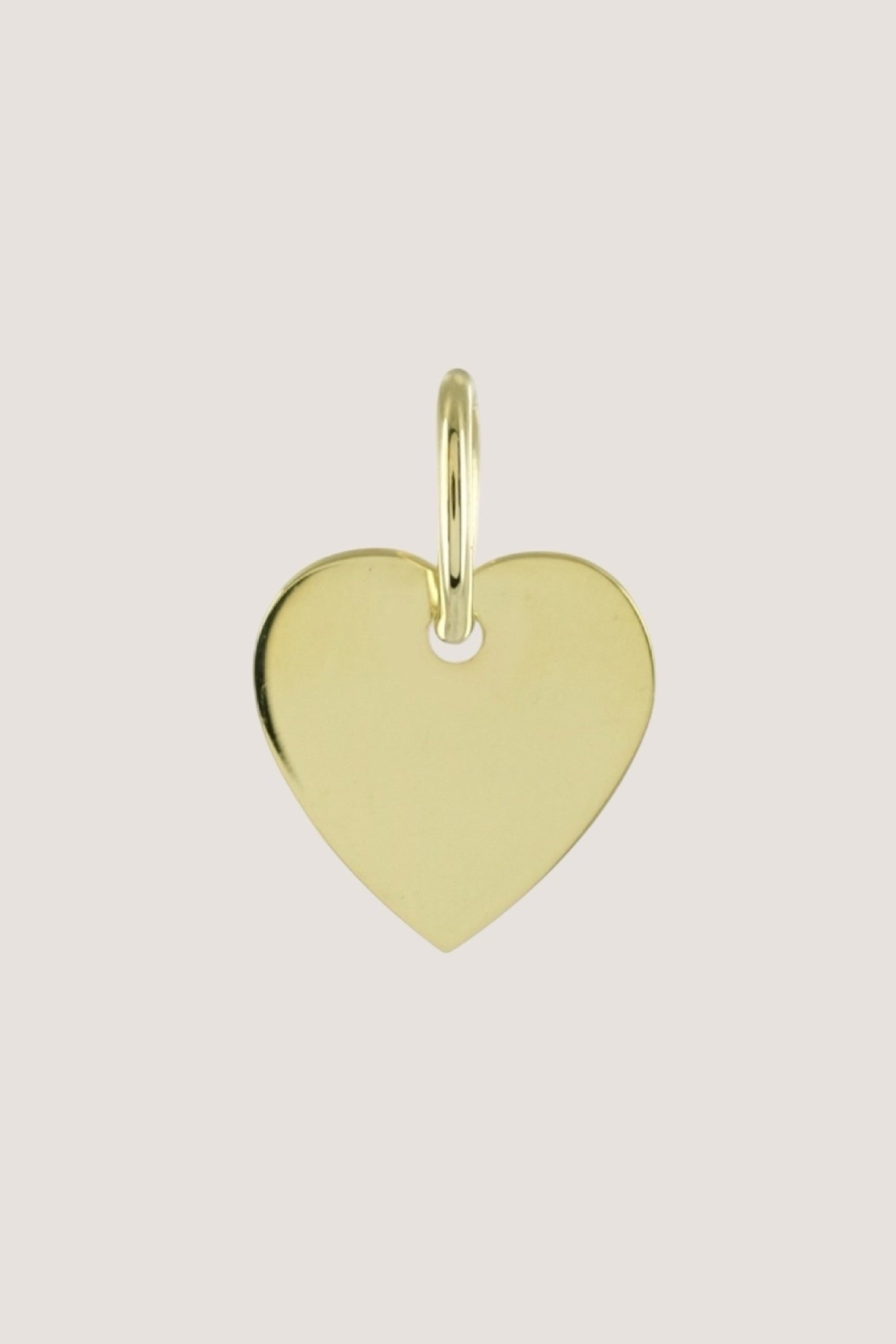 EINZELNES HERZ 14 mm I 8 K GOLD
