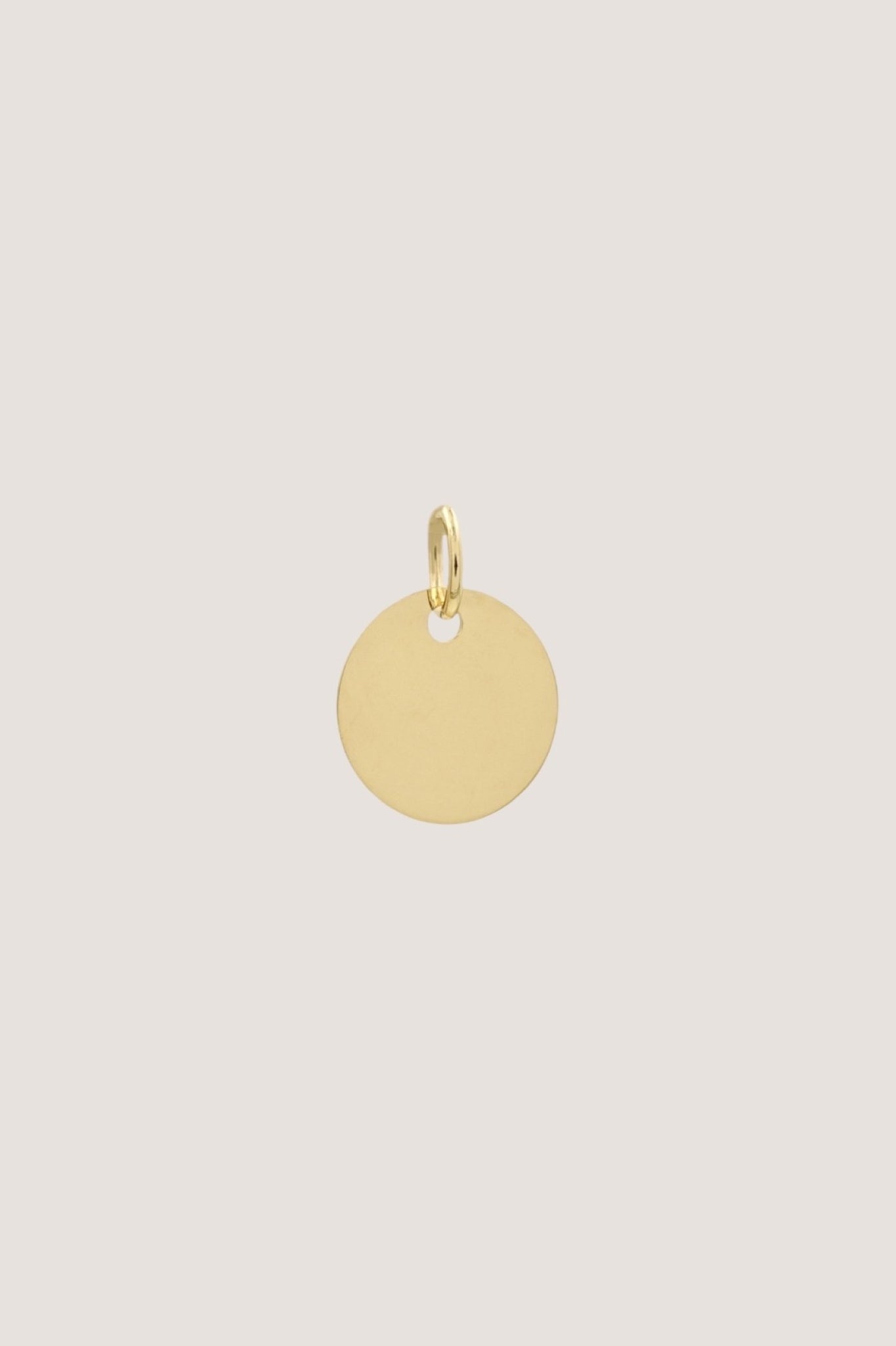 EINZELNES PLÄTTCHEN I 8K GOLD I 10 mm