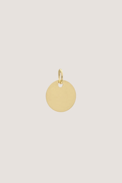 EINZELNES PLÄTTCHEN I 8K GOLD I 10 mm
