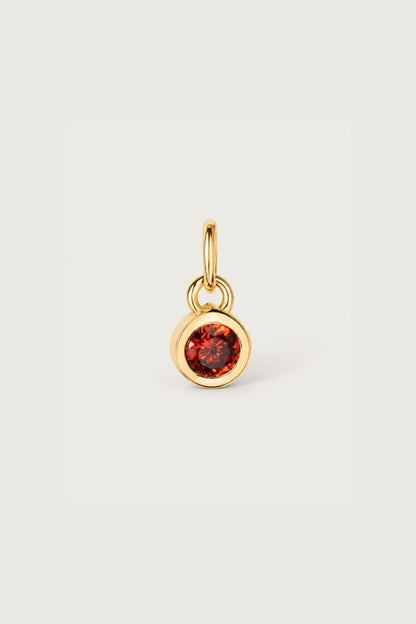 BIRTHSTONE I Einzelner Geburtsstein als Anhänger I ZIRKONIA STEIN, VERGOLDET