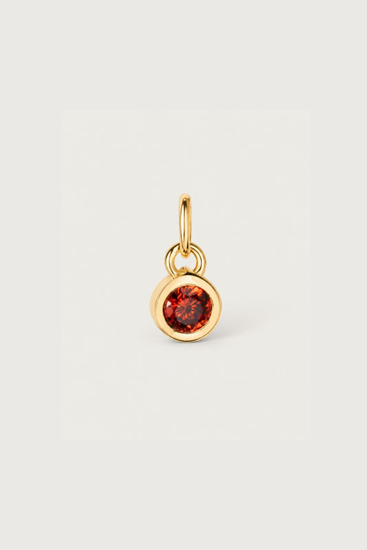 BIRTHSTONE I Einzelner Geburtsstein als Anhänger I ZIRKONIA STEIN, VERGOLDET