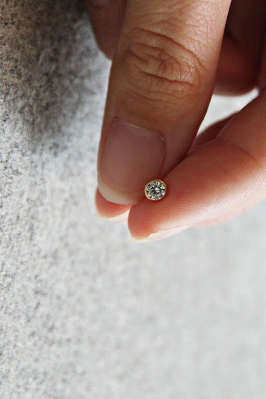 DIAMOND STUDS I OHRSTECKER 14K GOLD