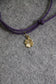 CHARMS COLLECTION FÜR KINDER I STOFFARMBAND mit Kleeblatt I 8K GOLD