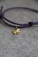 CHARMS COLLECTION FÜR KINDER I STOFFARMBAND mit Kleeblatt I 8K GOLD