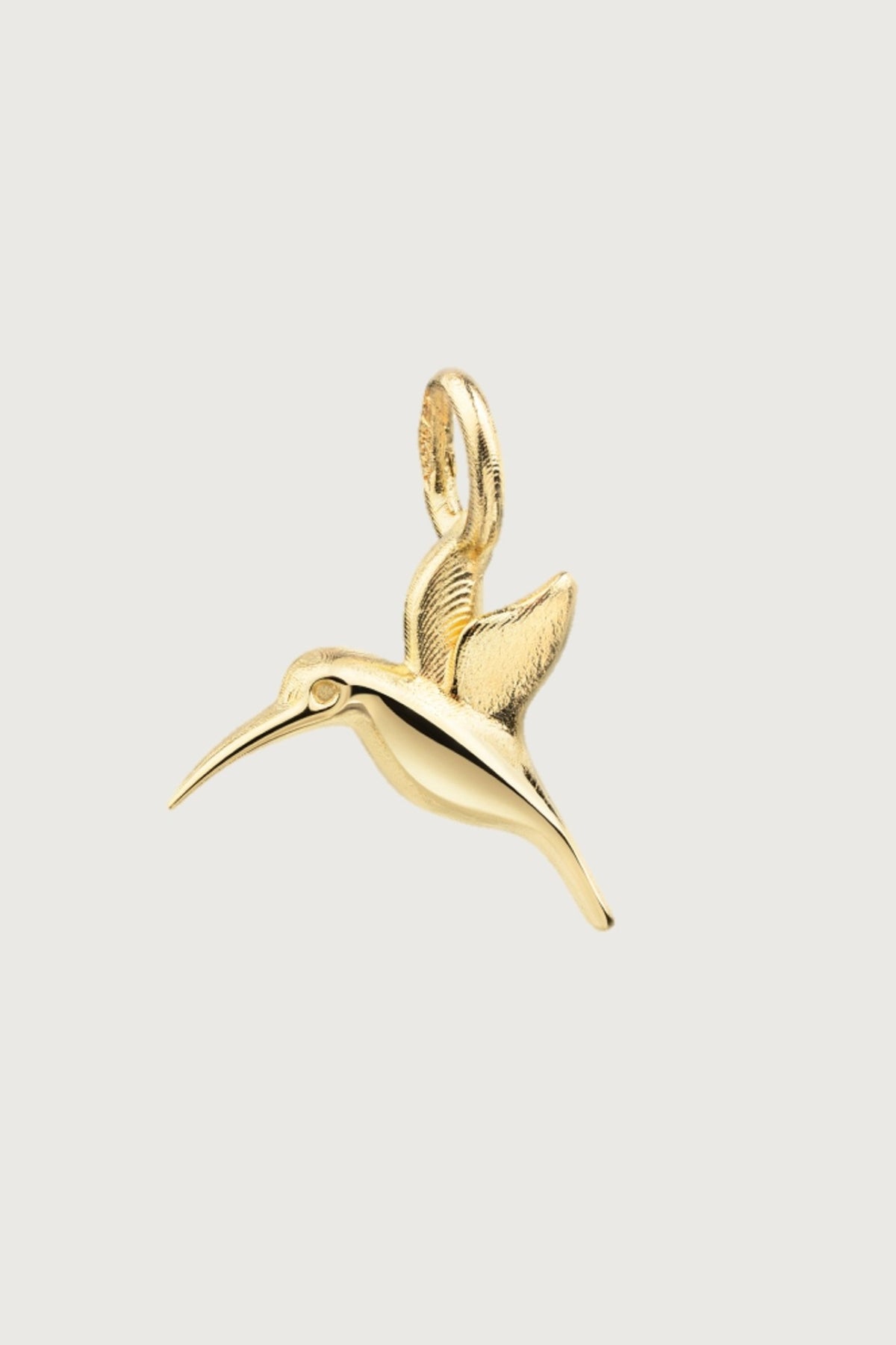 ALIVE Kolibri Anhänger I VERGOLDET - 8K GOLD