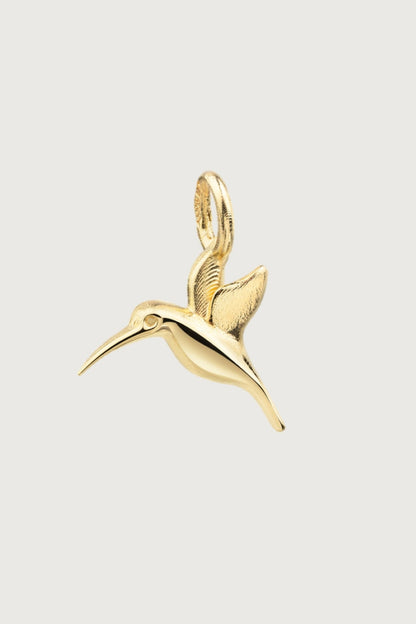 ALIVE Kolibri Anhänger I VERGOLDET - 8K GOLD
