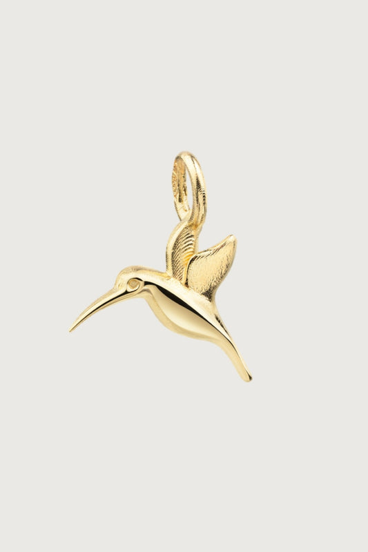 ALIVE Kolibri Anhänger I VERGOLDET - 8K GOLD