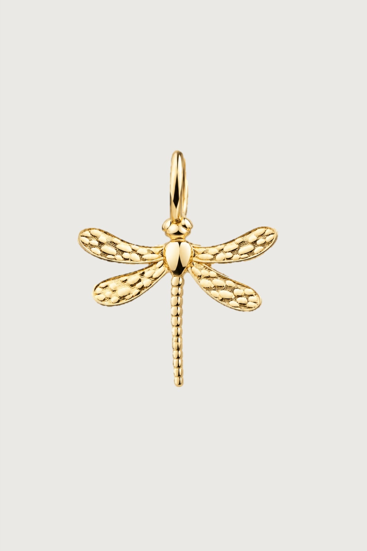 LIGHT Libelle Anhänger I VERGOLDET - 8K GOLD
