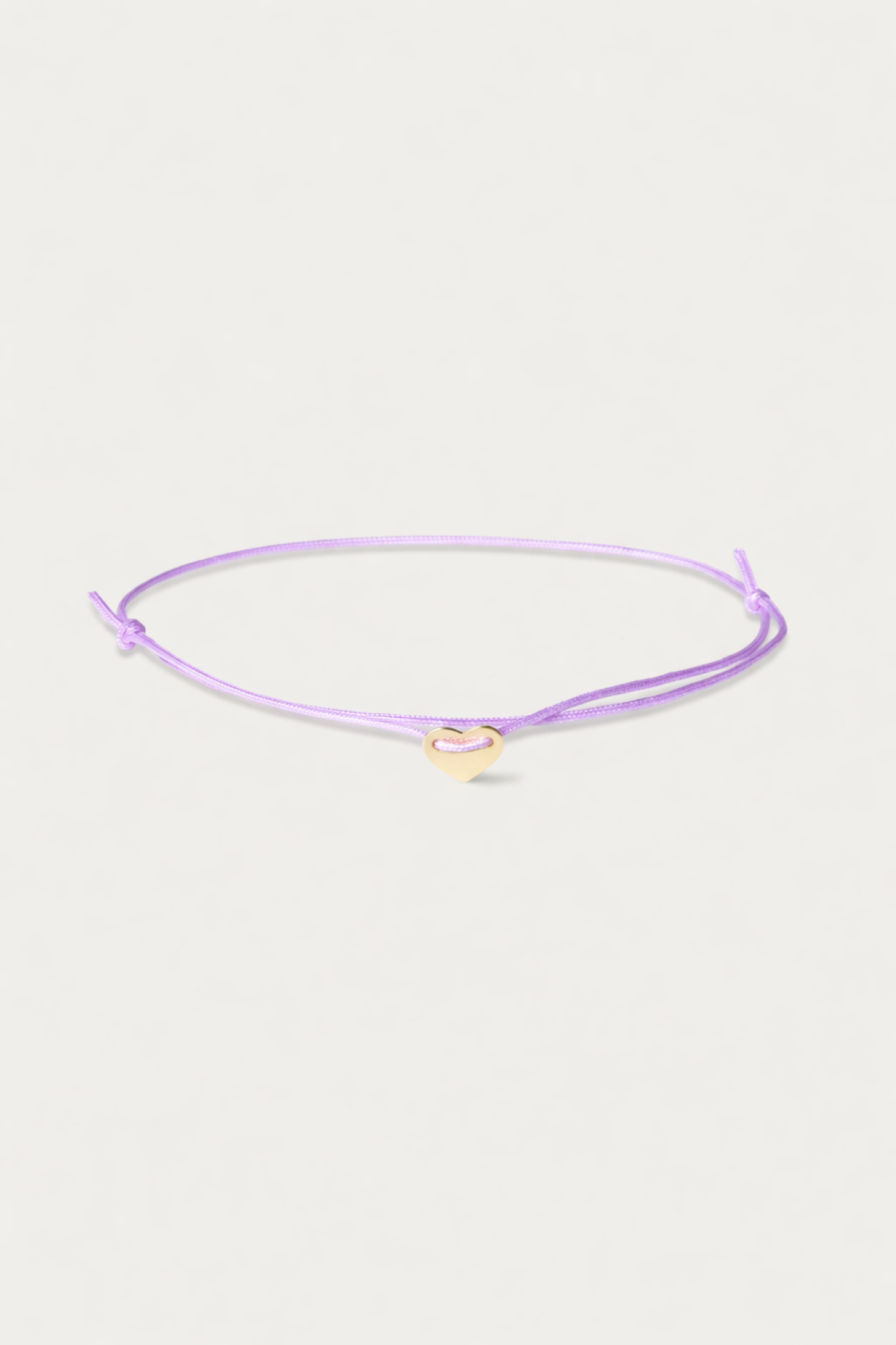 SPRING / SUMMER EDITION MYLOVE I LILA STOFFARMBAND mit eingefasstem Herz