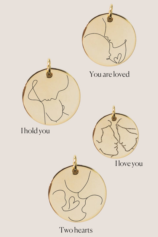 MEMORIES COLLECTION I EINZELNES PLÄTTCHEN I 8K GOLD