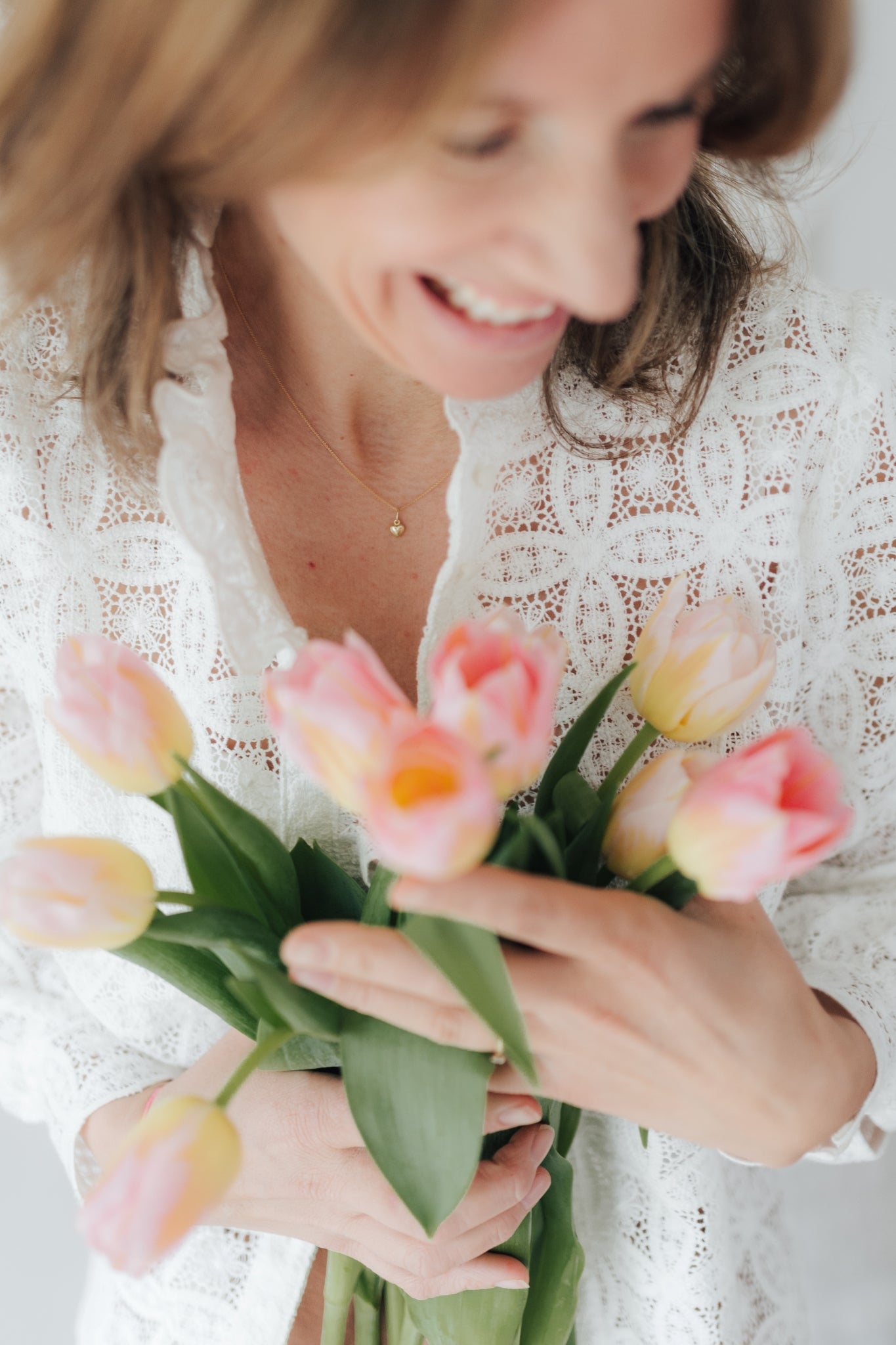 RISE I KETTE 8K GOLD Mittellang, sehr fein mit Herz