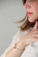 CHARMS COLLECTION I STOFFARMBAND mit Herz als Anhänger I 8K GOLD