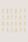 WRITE YOUR STORY I INITIAL KETTE 8K GOLD Kurz, filigran mit einem Initial in 10 mm