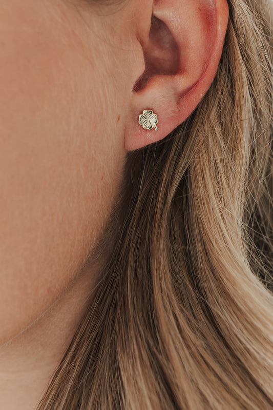 HOPE I OHRSTECKER KLEEBLATT 8K GOLD