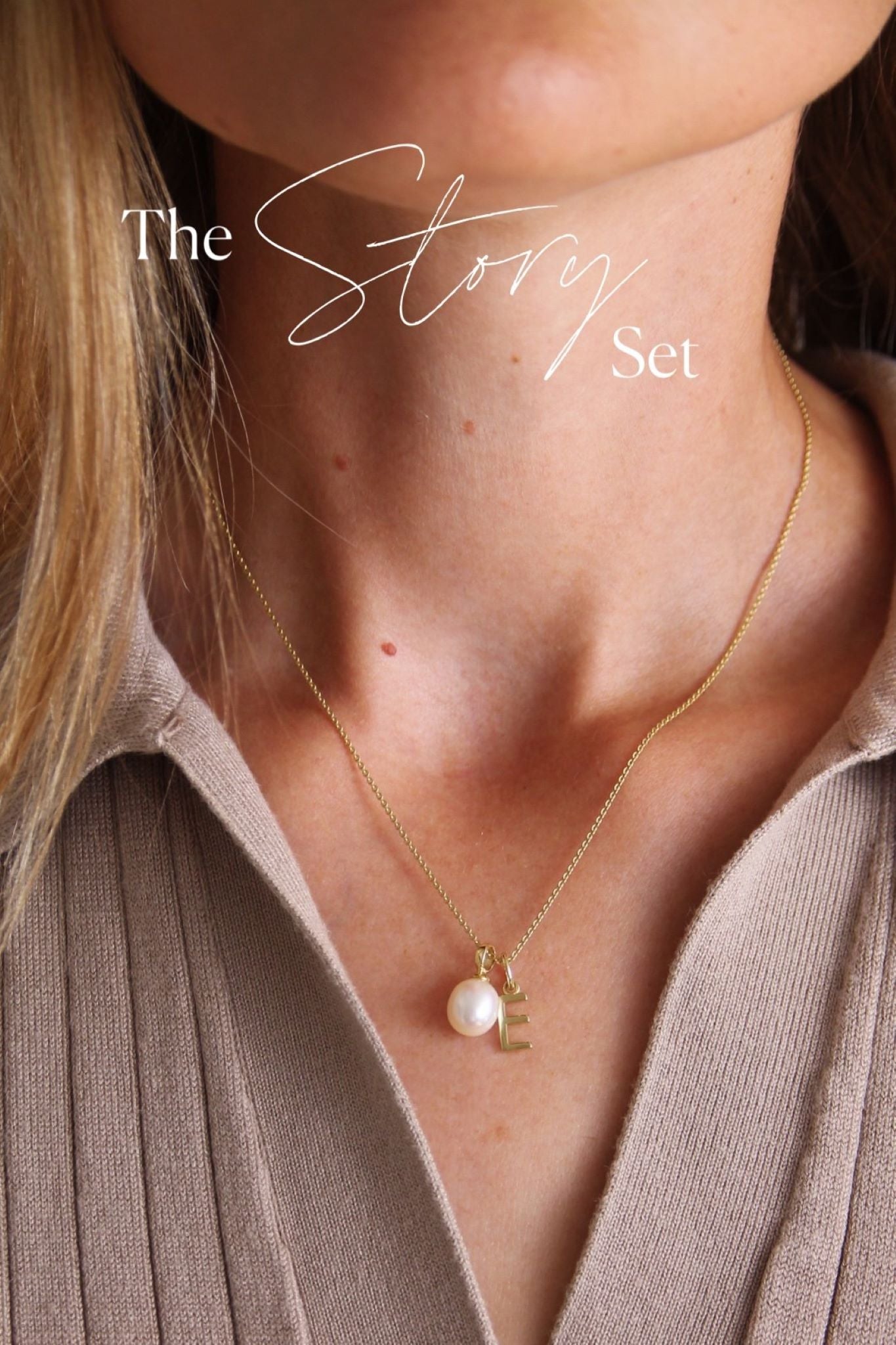 The Story Set I Kette WRITE YOUR STORY und SMALL PEARL