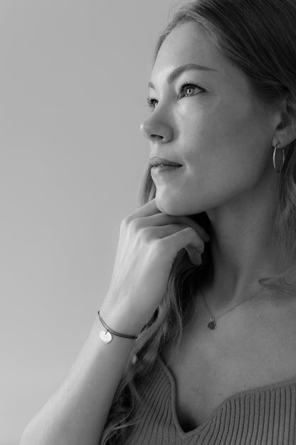 BASIC HOOP I OHRRING 8K GOLD groß, 30 mm