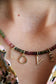ALL YOU NEED IS LOVE I PERLENKETTE mit vergoldeten Initialen