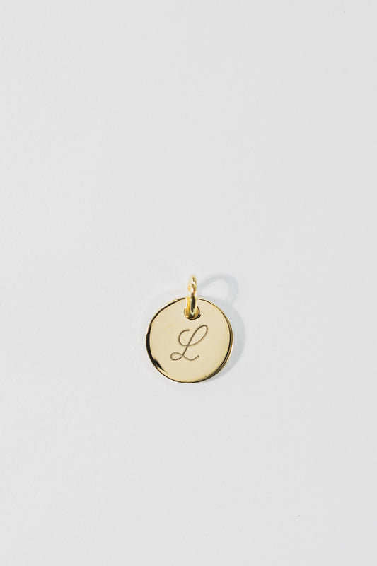 EINZELNES PLÄTTCHEN I 8K GOLD I 10 mm