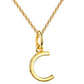 WRITE YOUR STORY I INITIAL KETTE 8K GOLD Kurz, filigran mit einem Initial in 10 mm