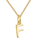 WRITE YOUR STORY I INITIAL KETTE 8K GOLD Kurz, filigran mit einem Initial in 10 mm