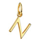 WRITE YOUR STORY I INITIAL KETTE 8K GOLD Kurz, filigran mit einem Initial in 10 mm