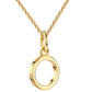 WRITE YOUR STORY I INITIAL KETTE 8K GOLD Kurz, filigran mit einem Initial in 10 mm