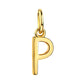 WRITE YOUR STORY I INITIAL KETTE 8K GOLD Kurz, filigran mit einem Initial in 10 mm