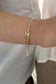 CHARLOTTE I KINDERARMBAND 8K GOLD mit Herzanhänger und Gravur
