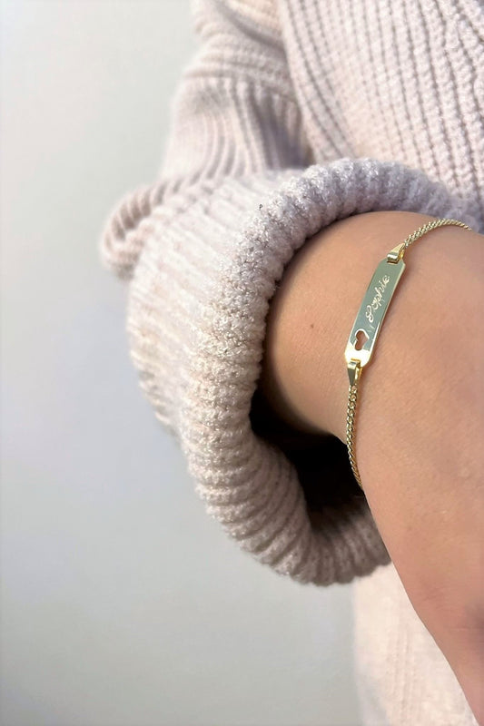 SOPHIE I KINDERARMBAND 8K GOLD mit Gravur